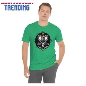 Ace King Tennis Club Cards Racquets Tee